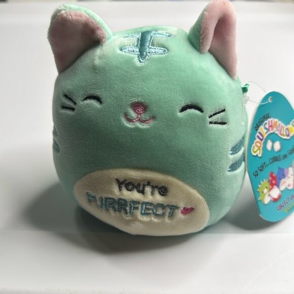 Squishmallow Jules the Cat “You’re PURRFECT” 5 inches - Picture 1 of 4
